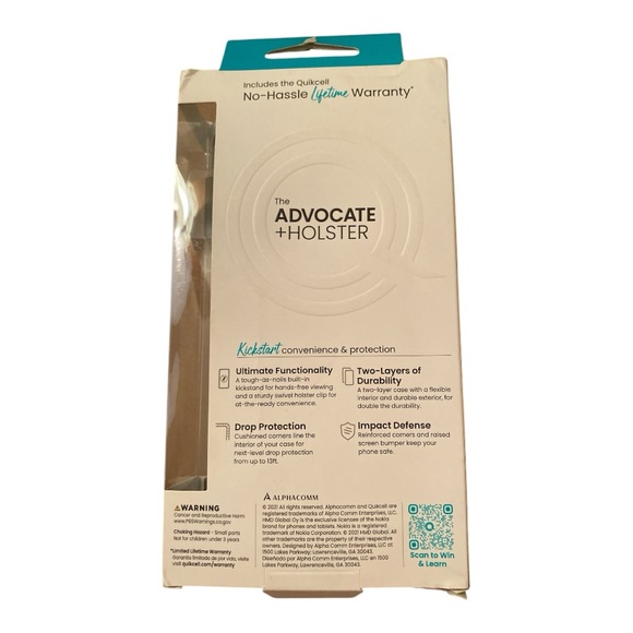 Nokia X100 Two layer defense kickstand case and holster - Picture 2 of 3